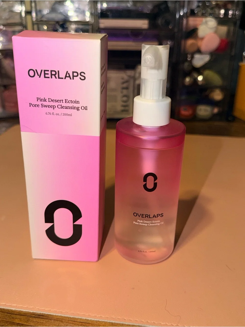 Overlaps Pink Desert Ectoin Pore Sweep Cleansing Oil, 6.76 oz